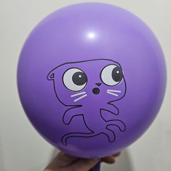 Pack 12 Globos Látex Cumpleaños Vera y el Reino Arcoíris - Imagen 4