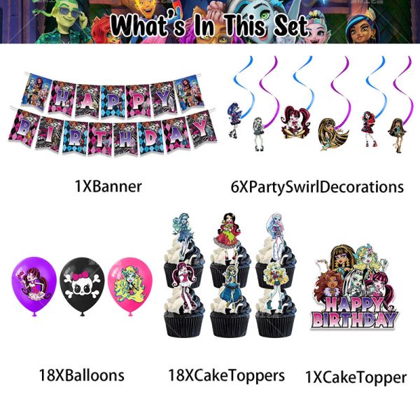 Set Decorativo  Monsters High - Imagen 3