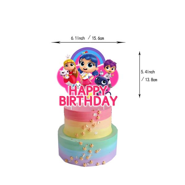 Set Decorativo Cumpleaños Vera y el Reino Arcoíris - Imagen 4