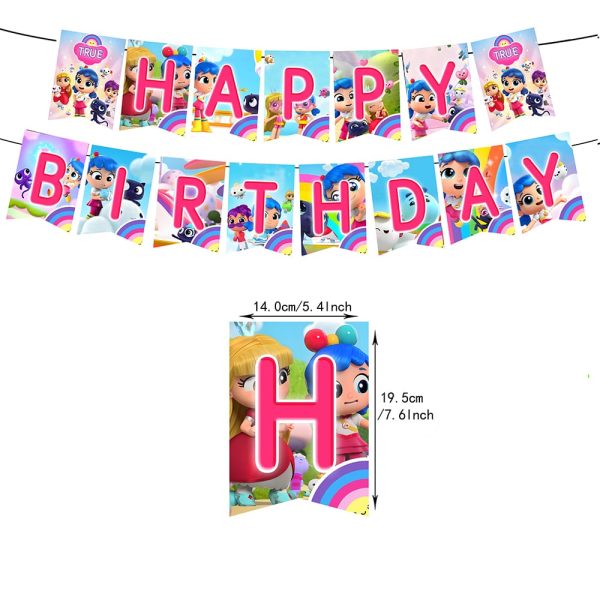 Set Decorativo Cumpleaños Vera y el Reino Arcoíris - Imagen 2