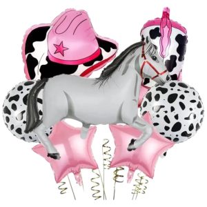 Set Aluminio Vaquero rosa 6 pzas mod 2