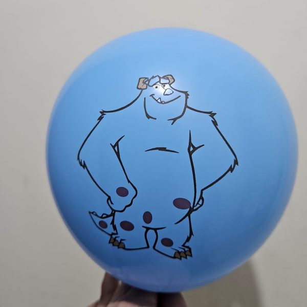 Pack 12 Globos Látex Cumpleaños Monster Ink - Imagen 3