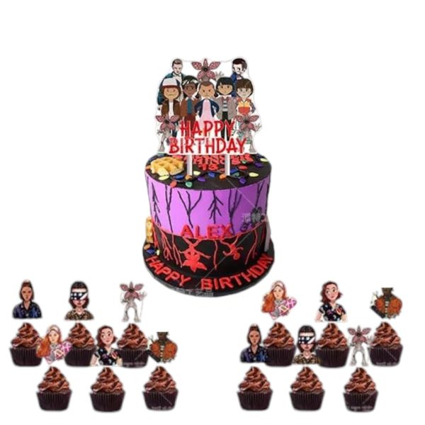 Kit de Topper Decorativo Cumpleaños Stranger Things