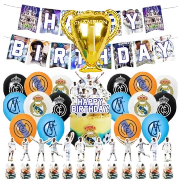 Set Decorativo Cumpleaños Futbol Madrid