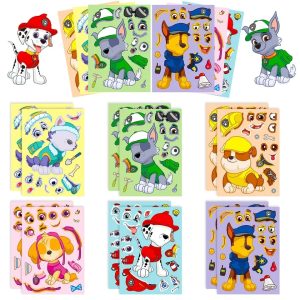 Set Stickers Pegatinas Rompecabezas Paw Patrol 16pzas