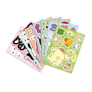 Set Stickers Pegatinas Rompecabezas Hello Kitty y amigos 16pzas