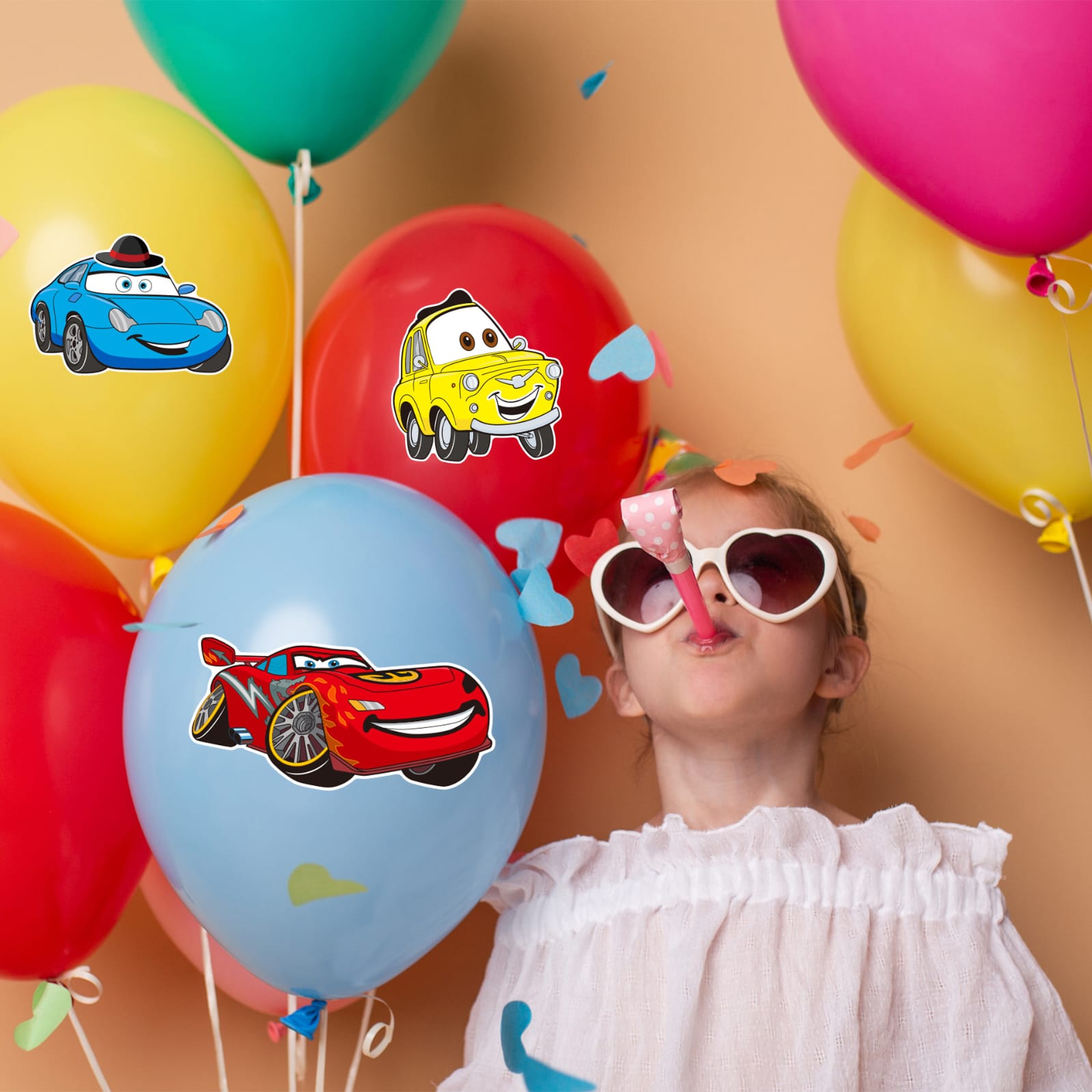 Set 16 Stickers Pegatinas Cars - Imagen 2