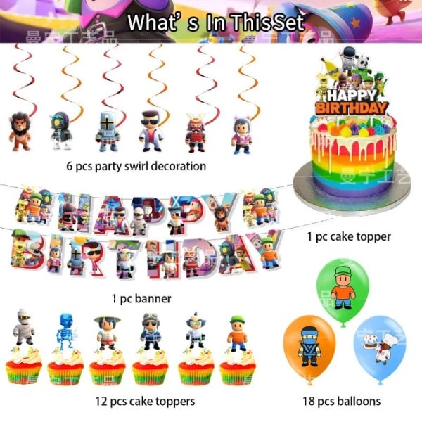 Set Decorativo Stumble Guys - Imagen 2
