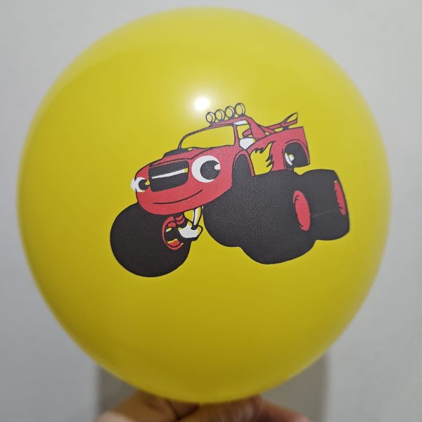 Pack 12 Globos Látex Cumpleaños Blaze Machine - Imagen 3