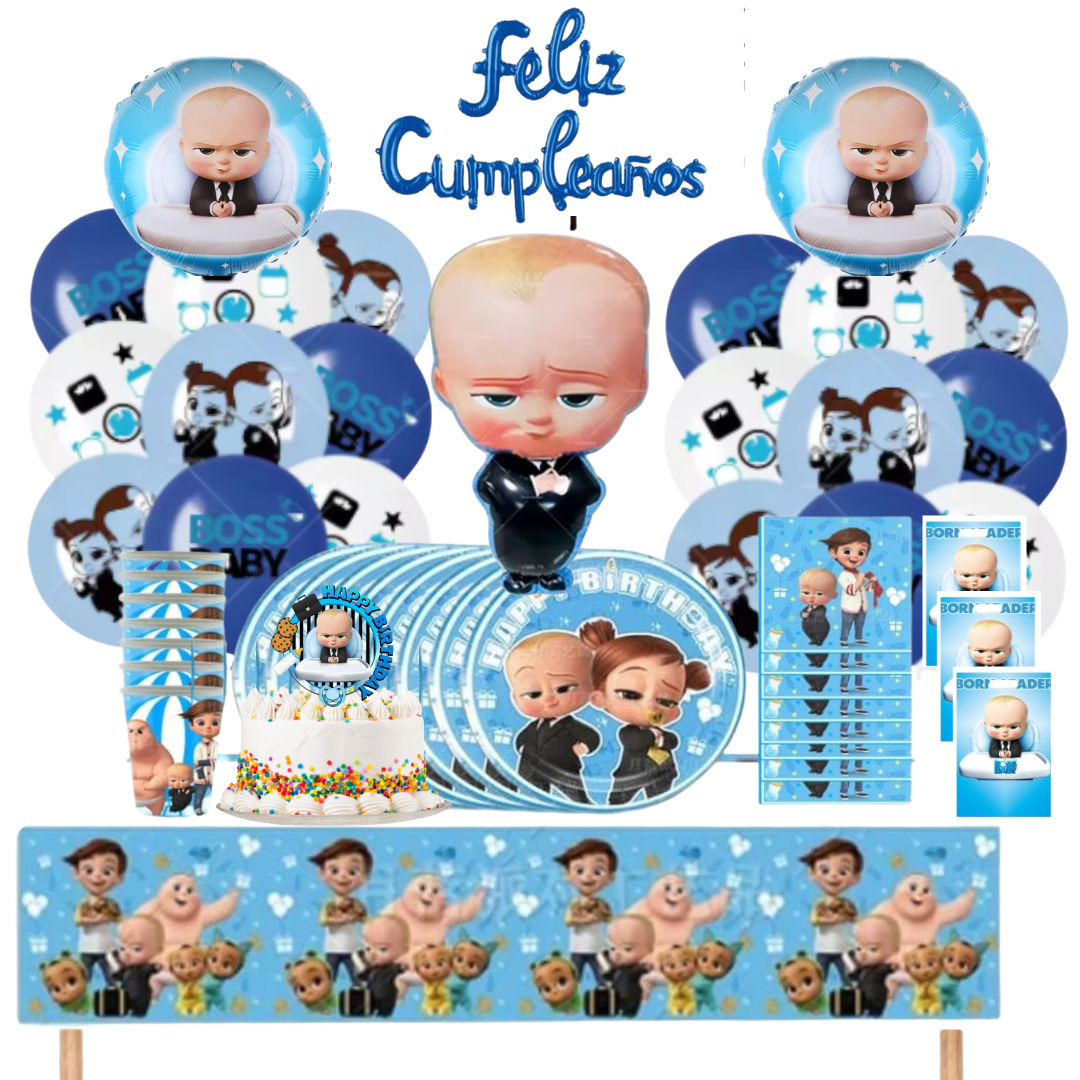 Cotillón Globos Decorativo Jefe en Pañales
