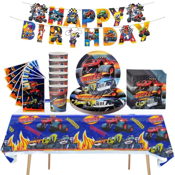 Cotillón Decorativo Cumpleaños Blaze Monster Machine