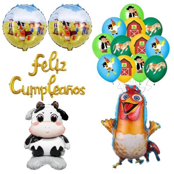 Set Globos Decorativos Animales de granja