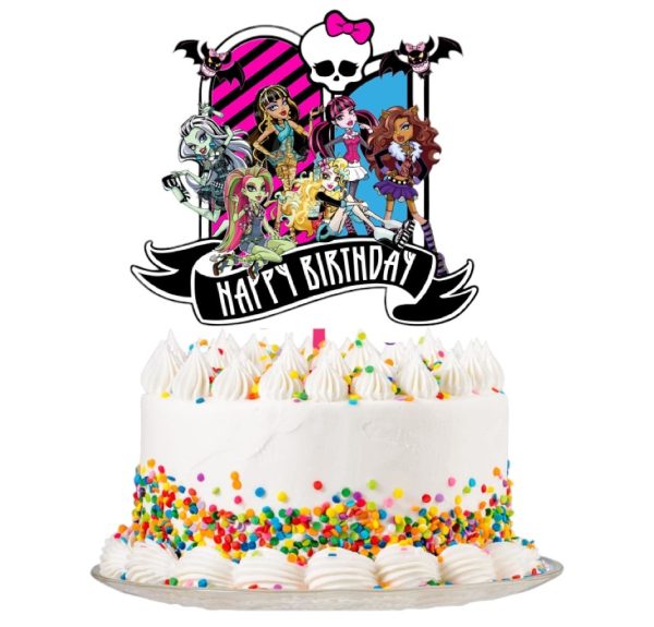 Topper para Torta de Cumpleaños Monster High