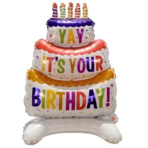 Globo Aluminio Pastel de Feliz Cumpleaños