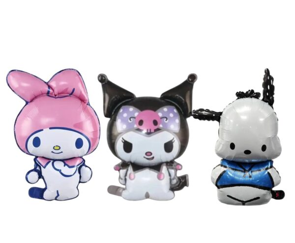 Set Globos Aluminio Kuromi y amigos