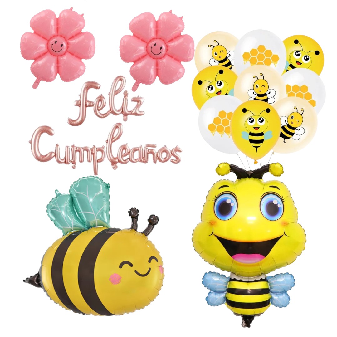 Set Globos Cumpleaños Abejita