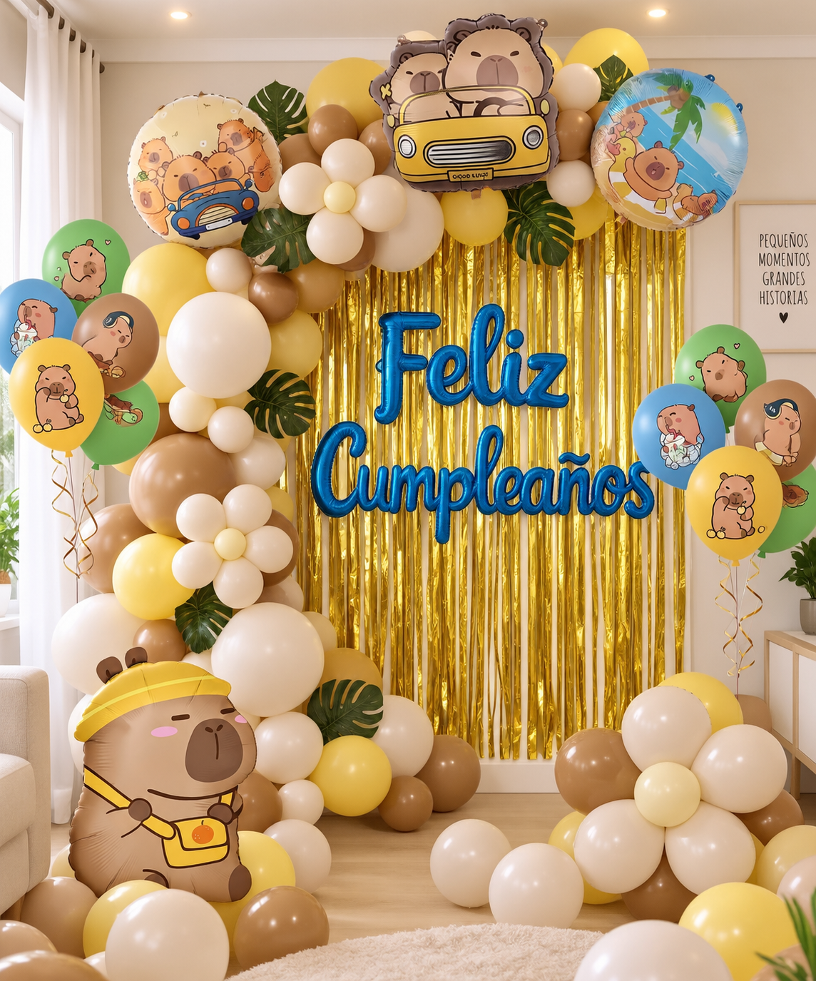 Kit de globos decorativo Capibaras