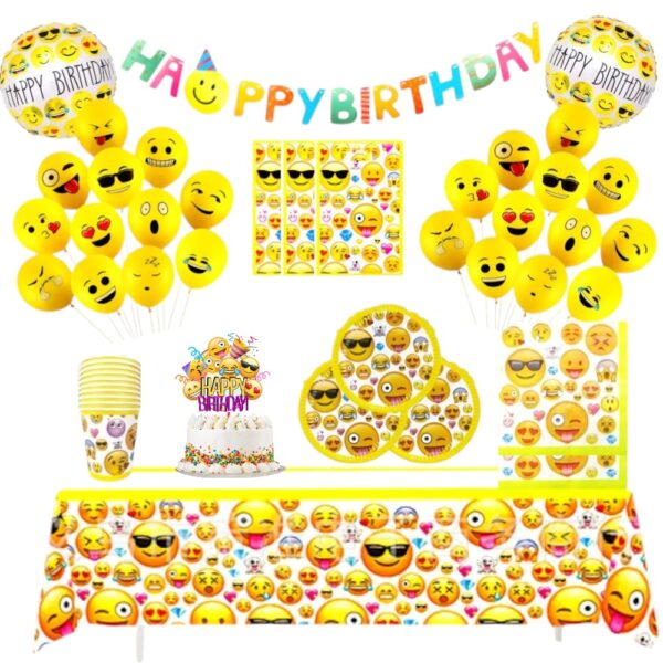 Cotillón Globos Decorativo Cumpleaños Emojis