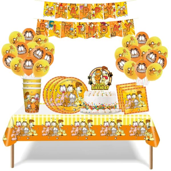 Cotillón Globos Decorativo Cumpleaños Garfield