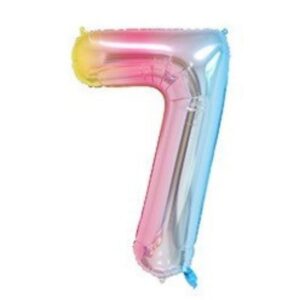 Globo Metálico Numero 7 Tornasol 32″ (70cm)