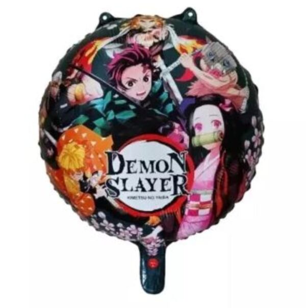 Globo Aluminio Redondo Demon Slayer