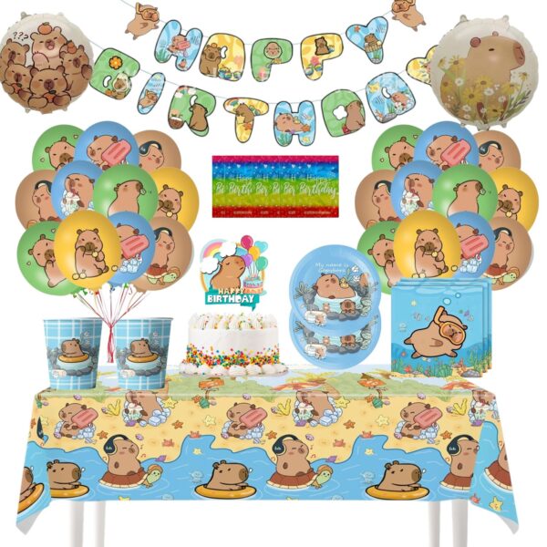 Cotillón Globos Decorativo Cumpleaños Capibara