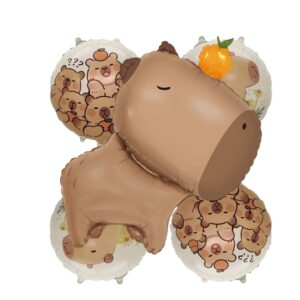 Set Globos Aluminio capibara 5 piezas