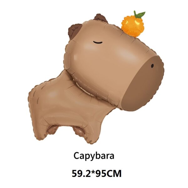 Cotillón Globos Decorativo Capibara - Imagen 3