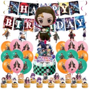 Set Decorativo Cumpleaños Demon Slayer mod 2