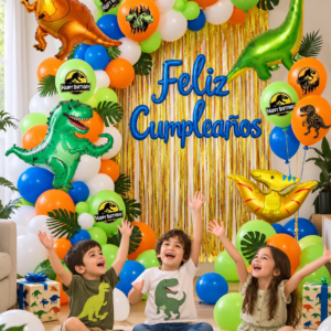 Set Globos Decorativo Dinosaurios
