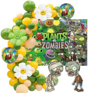 Kit de Arco Globos Decorativo fiesta Plantas Vs Zombies 87 pzas