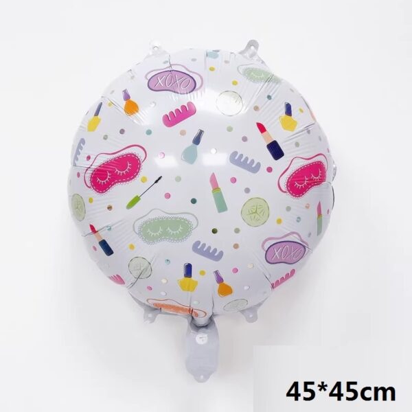Set Globos Aluminio 6pzas Spa party / Maquillaje - Imagen 5