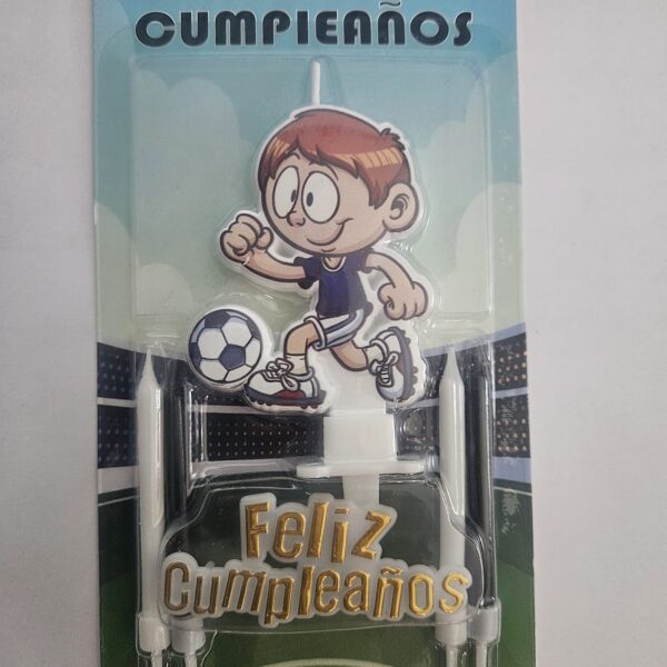 Vela para Cumpleaños Futbol (Mod 2)