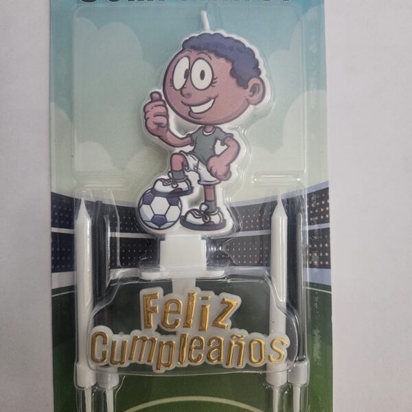 Vela para Cumpleaños Futbol