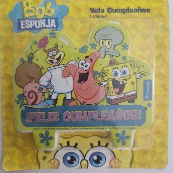 Vela para Cumpleaños Bob Esponja