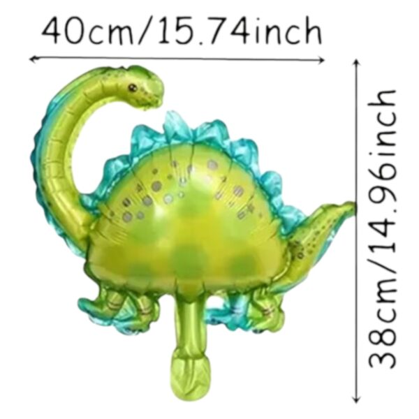 Globo Aluminio Decorativo Dinosaurio Verde (Mod 2) - Imagen 2