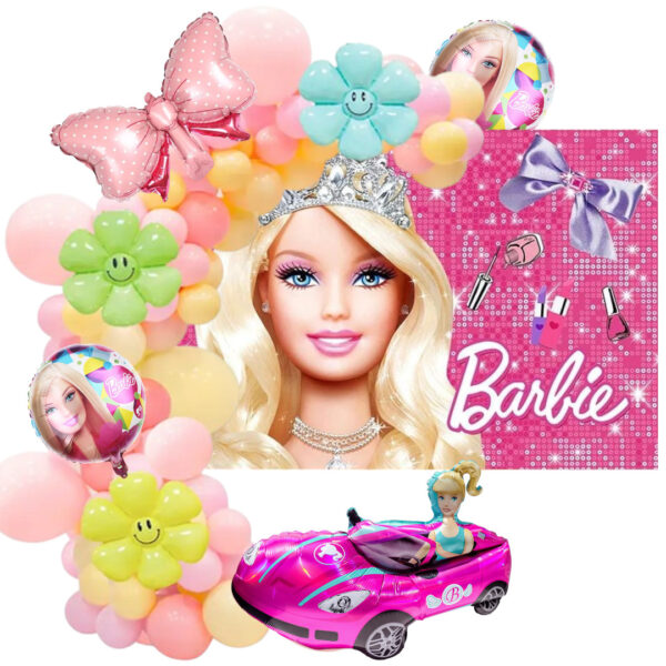 Kit de Arco Globos Decorativo fiesta Barbie 110 pzas