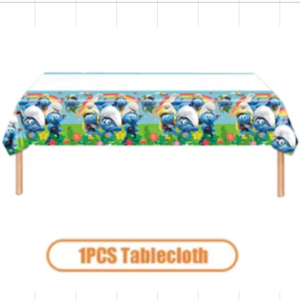 Mantel decorativo Los Pitufos