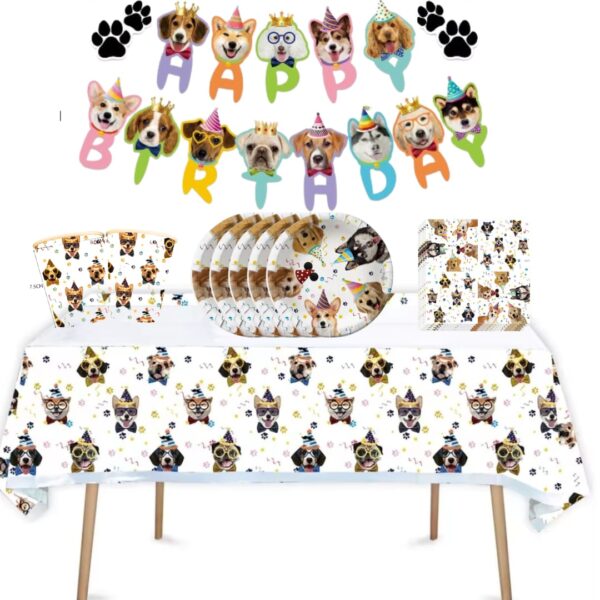 Cotillón Decorativo Cumpleaños Perritos divertidos mascotas