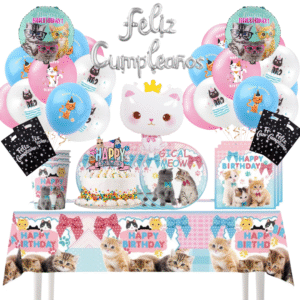 Cotillón Globos Decorativo Gatitos divertidos
