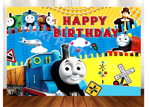 Fondo Telón para Cumpleaños/Fotografías Thomas el tren