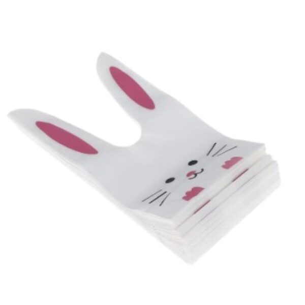 Bolsas conejo de Pascua 10 Unidades (Rosa) - Imagen 3