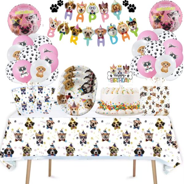 Cotillón y Globos para Cumpleaños Perritos/Mascotas