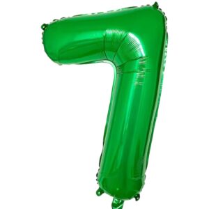 Globo Metálico Numero 7 Verde 32″ (70cm)