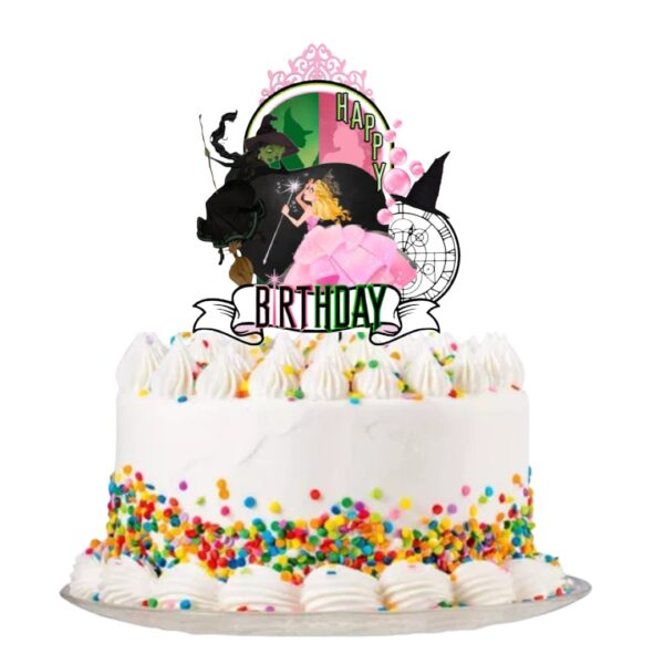 Topper para Torta Cumpleaños Wicked - Imagen 2