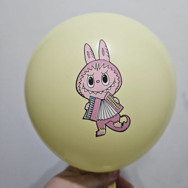 Pack 12 Globos látex Labubu - Imagen 5