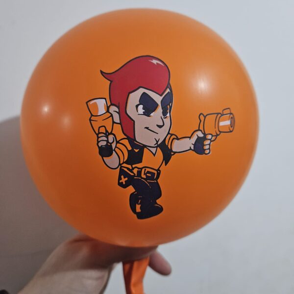 Pack 12 Globos Látex Cumpleaños Brawl Stars (Mod 2) - Imagen 4