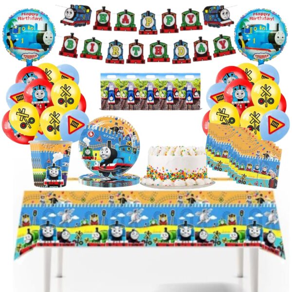Cotillón Globos Decorativo Cumpleaños Thomas el tren