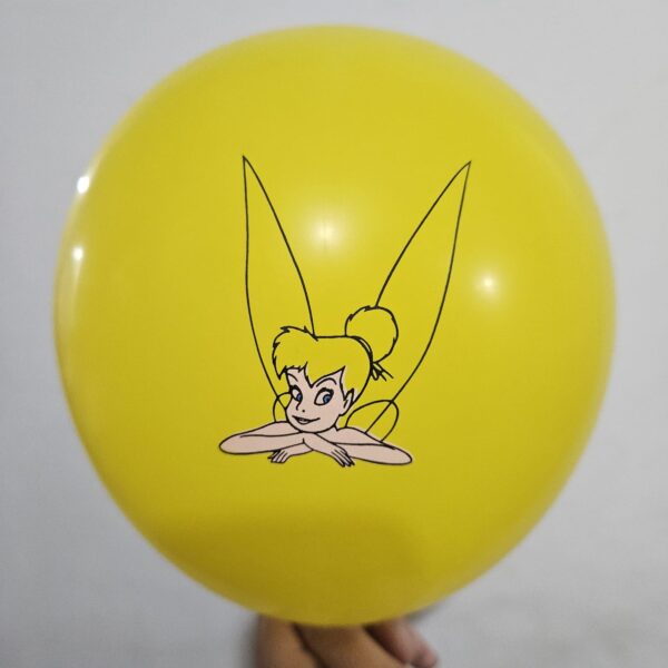 Pack 12 Globos Látex Cumpleaños Tinkerbell - Imagen 4