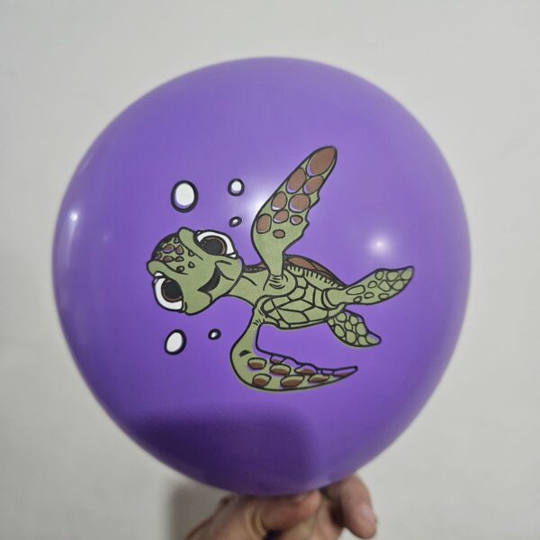 Pack 12 Globos Látex Cumpleaños Buscando a Nemo - Imagen 3